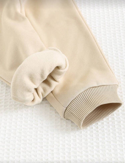 Cozy Pixies Baby Boy Winter Outfit Set Multicolor Tracksuit with Zipper