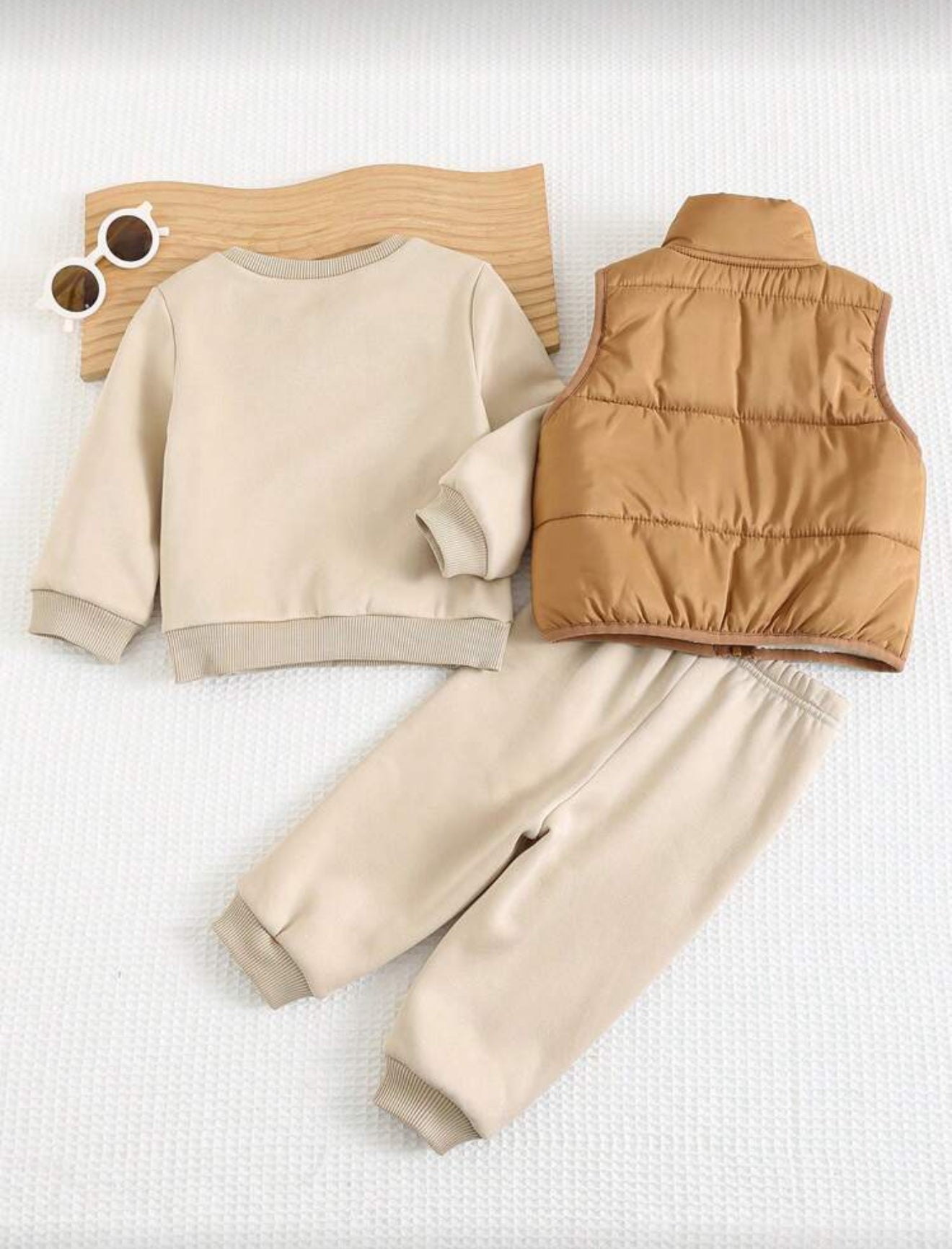 Cozy Pixies Baby Boy Winter Outfit Set Multicolor Tracksuit with Zipper