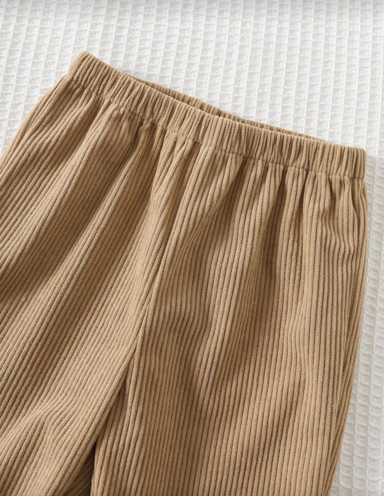 Cozy Pixies 2pcs Baby Boy Cartoon Bear Knit Pullover Sweatshirt and Pants Set