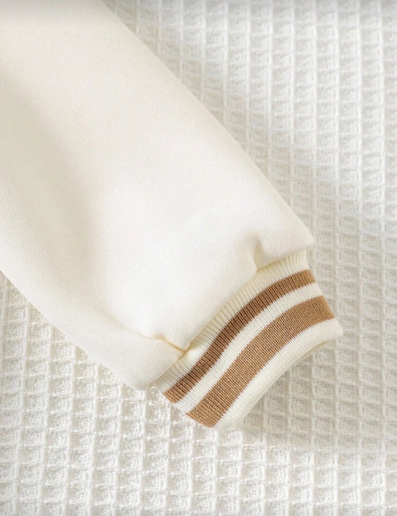 Cozy Pixies 2pcs Baby Boy Cartoon Bear Knit Pullover Sweatshirt and Pants Set