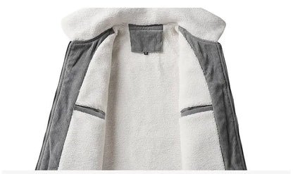 Men’s Corduroy Fleece Lined Jacket Winter