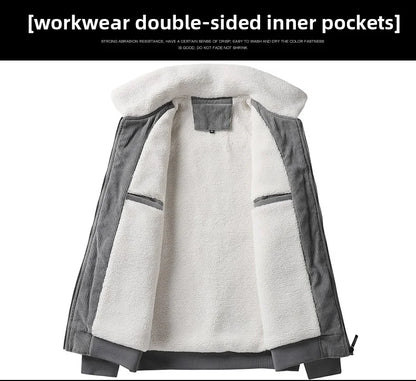 Men’s Corduroy Fleece Lined Jacket Winter