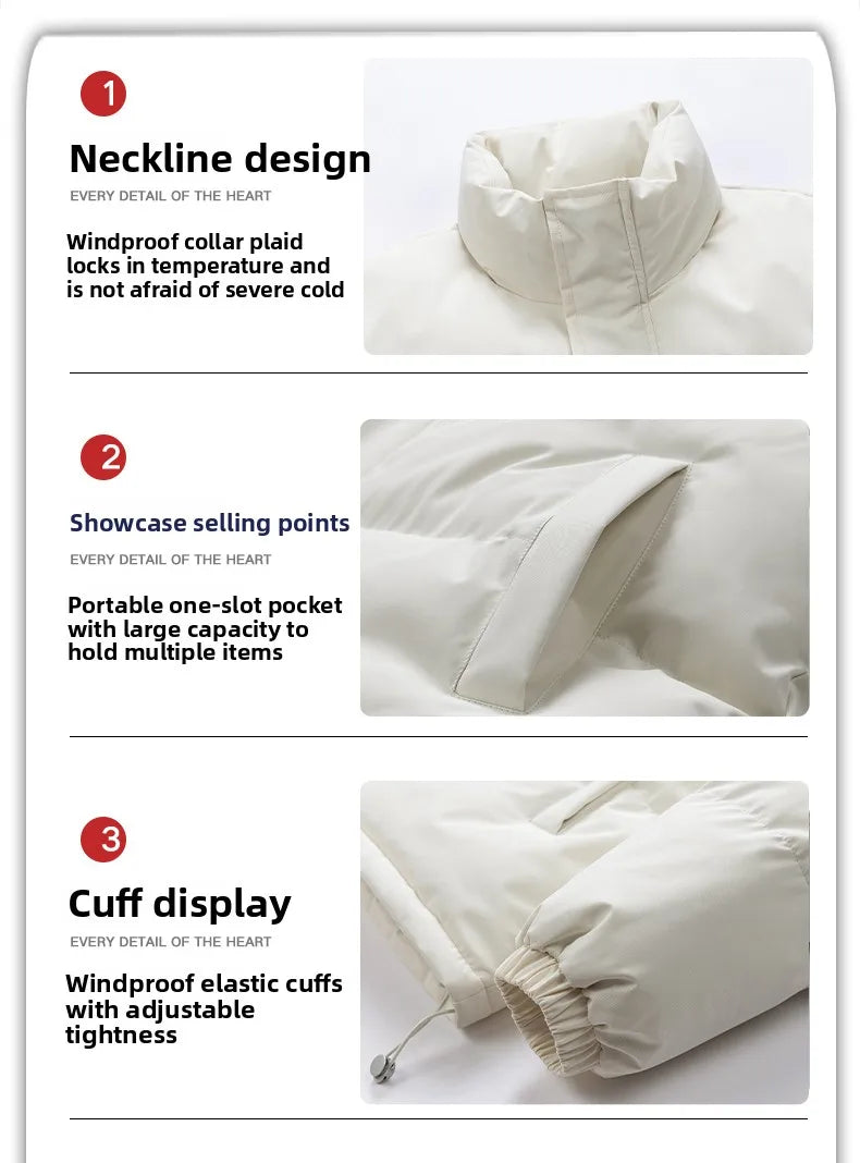 Mountain Climbing Cotton-padded Jacket Couple Jackets Comfortable Fashionable Trendy Men's and Women's Thick Outdoor Bread Coats