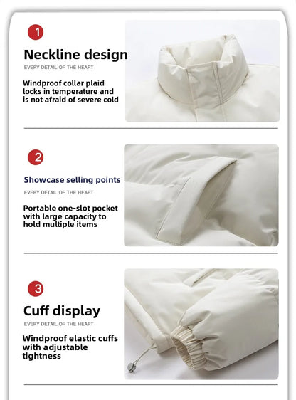 Mountain Climbing Cotton-padded Jacket Couple Jackets Comfortable Fashionable Trendy Men's and Women's Thick Outdoor Bread Coats