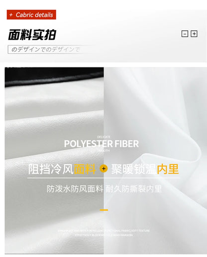 Short Parkas for Men Autumn Winter Down Cotton-Padded Thickened Stand Collar Puffer Jacket New Style Bread Jacket Casual Coat