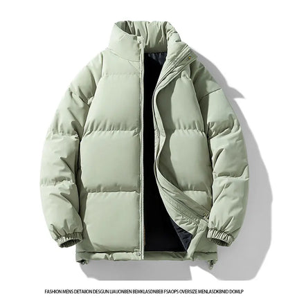 Casual Cotton Parka Jackets Men Winter Warm Fashion Korean Loose Coat Couples Padded Coat Harajuku Windproof Warm Jackets Women