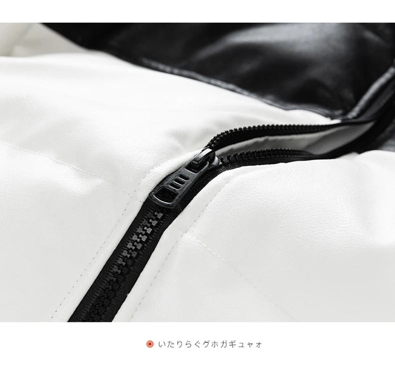 Short Parkas for Men Autumn Winter Down Cotton-Padded Thickened Stand Collar Puffer Jacket New Style Bread Jacket Casual Coat