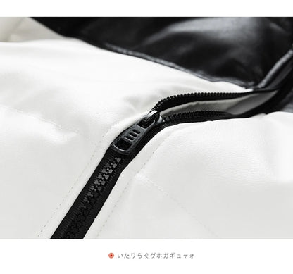 Short Parkas for Men Autumn Winter Down Cotton-Padded Thickened Stand Collar Puffer Jacket New Style Bread Jacket Casual Coat