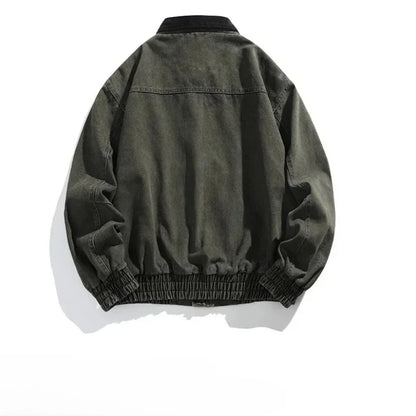 Men’s Vintage Denim Jacket Spring Autumn