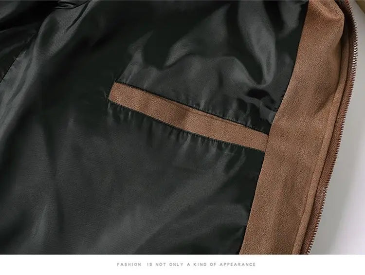 Thicken Warm Winter Jacket Men Women Suede Fabric Stand Collar Cotton Padded  Jacket Casual Loose Solid Windproof Bread Coats