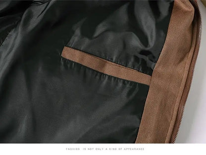 Thicken Warm Winter Jacket Men Women Suede Fabric Stand Collar Cotton Padded  Jacket Casual Loose Solid Windproof Bread Coats