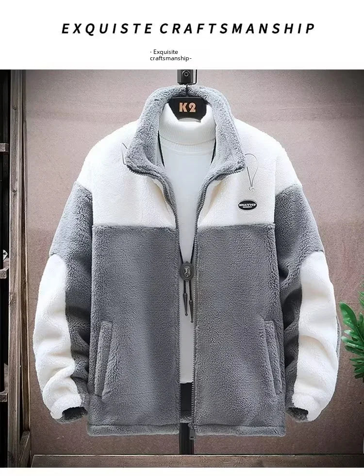 Men’s Sherpa Lined Hooded Jacket Winter