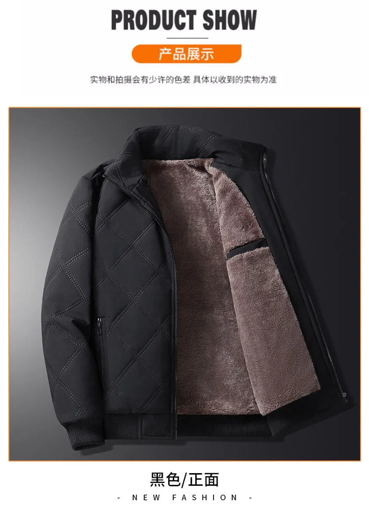 Men’s Cotton Padded Parka Jacket Winter