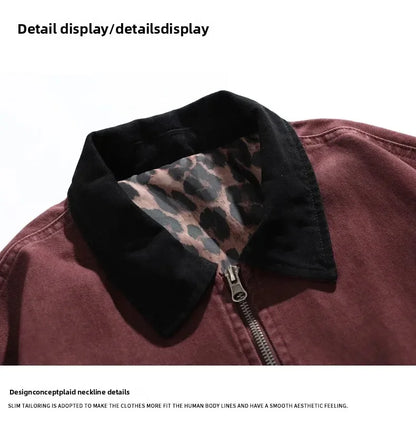 Men’s Vintage Denim Jacket Spring Autumn