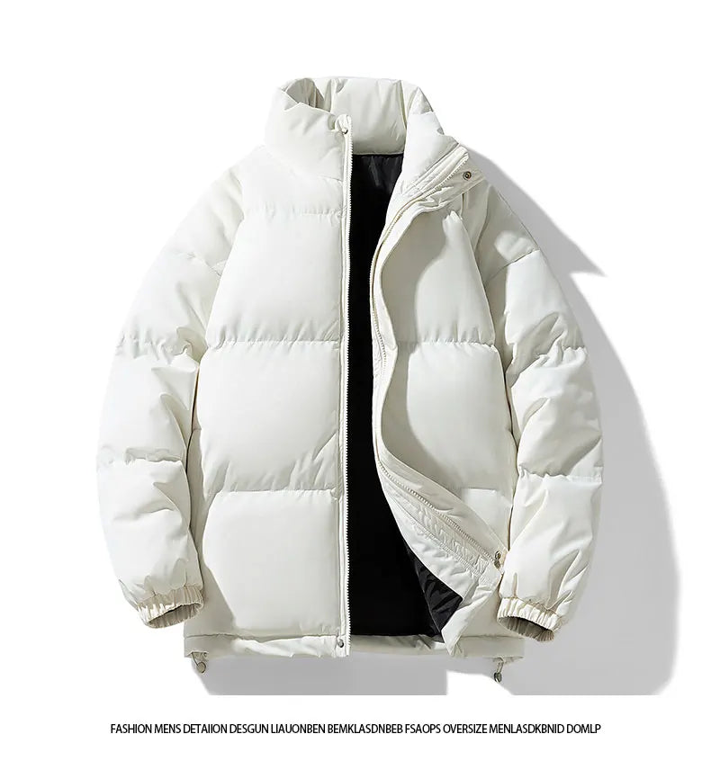 Casual Cotton Parka Jackets Men Winter Warm Fashion Korean Loose Coat Couples Padded Coat Harajuku Windproof Warm Jackets Women