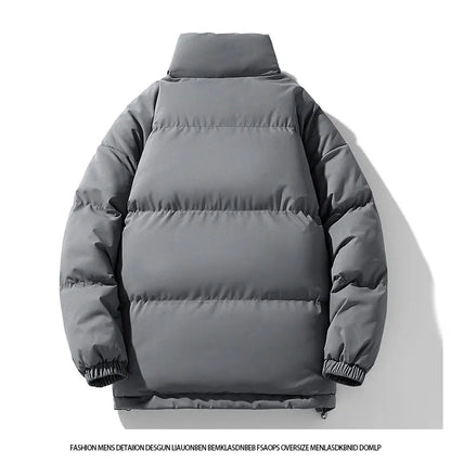 Casual Cotton Parka Jackets Men Winter Warm Fashion Korean Loose Coat Couples Padded Coat Harajuku Windproof Warm Jackets Women