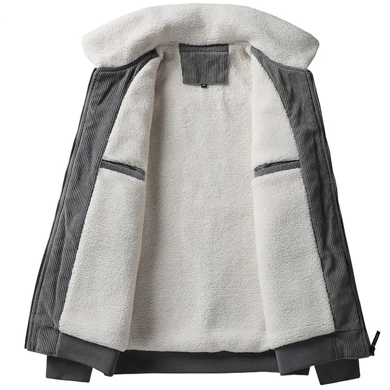 Men’s Corduroy Fleece Lined Jacket Winter