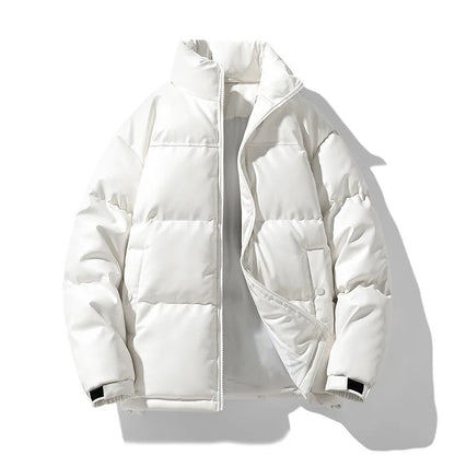 New Style Couple's Autumn-winter Short-sleeved Cotton Coat for Men, Long Collar, Warm Cotton Coat for Men Men's Jacket