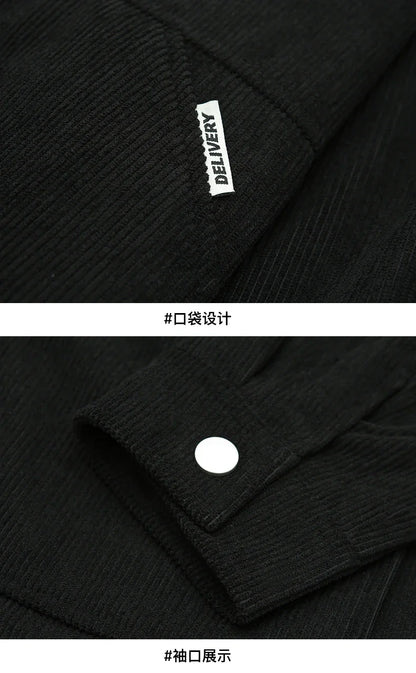 Men’s Corduroy Loose Casual Jacket Spring Autumn