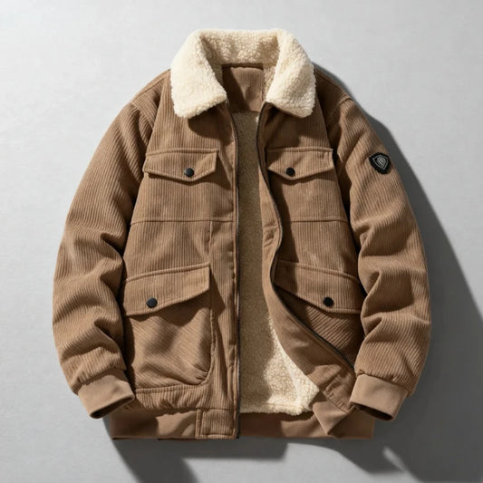 Men’s Corduroy Collar Jacket Winter
