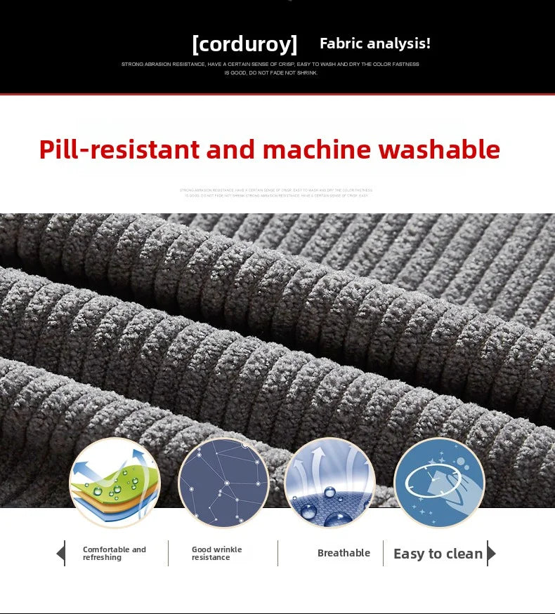 Men’s Corduroy Fleece Lined Jacket Winter