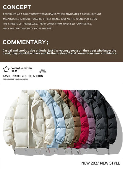 Mountain Climbing Cotton-padded Jacket Couple Jackets Comfortable Fashionable Trendy Men's and Women's Thick Outdoor Bread Coats