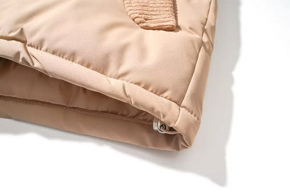 Corduroy Patchwork Cotton Jacket Men's Winter Thickened Bread Coat American Trend Casual Collar Cotton Clothes