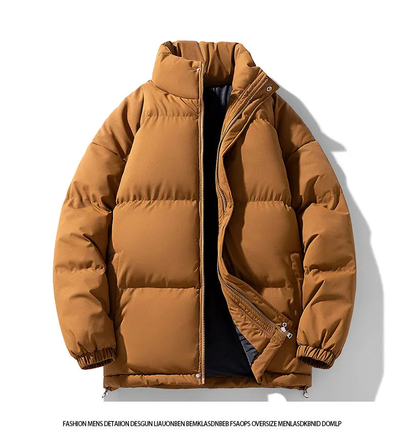 Casual Cotton Parka Jackets Men Winter Warm Fashion Korean Loose Coat Couples Padded Coat Harajuku Windproof Warm Jackets Women