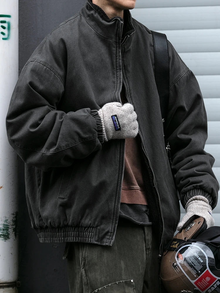 Men’s Vintage Polar Fleece Jacket Winter