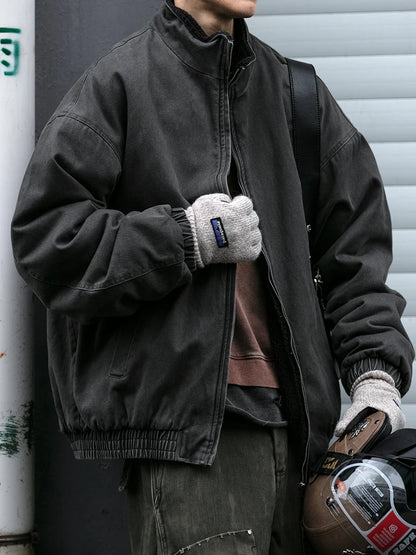 Men’s Vintage Polar Fleece Jacket Winter