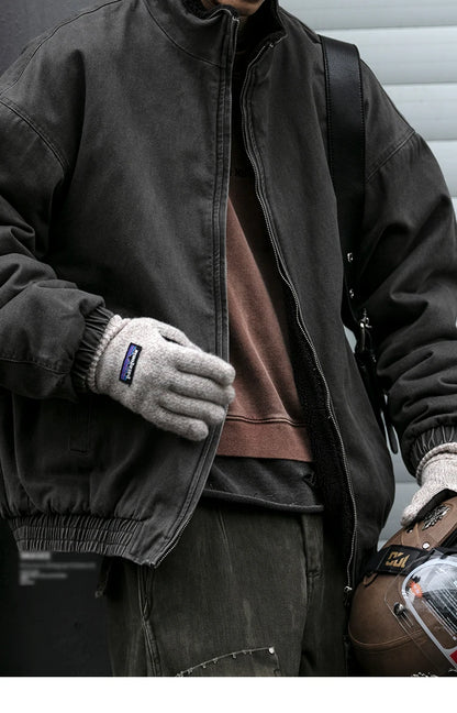 Men’s Vintage Polar Fleece Jacket Winter