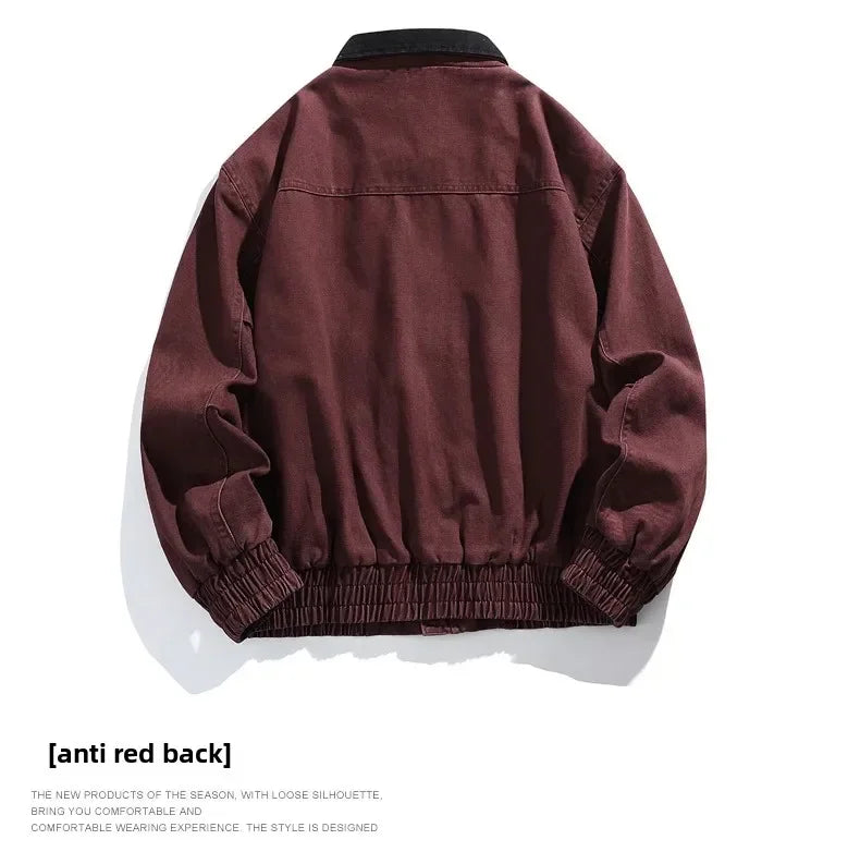 Men’s Vintage Denim Jacket Spring Autumn