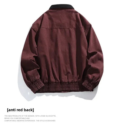 Men’s Vintage Denim Jacket Spring Autumn