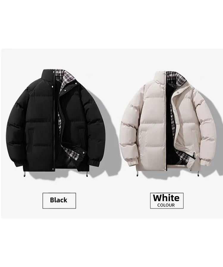 【 M-8XL 】2025 Autumn/Winter New Stand Up Collar Cotton Jacket for Men,Thick,Casual,High Quality,Warm and Comfortable Top for Men