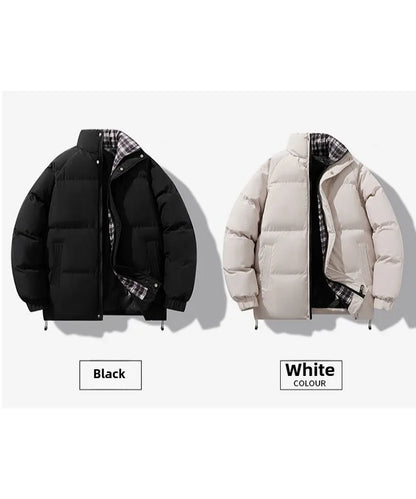 【 M-8XL 】2025 Autumn/Winter New Stand Up Collar Cotton Jacket for Men,Thick,Casual,High Quality,Warm and Comfortable Top for Men