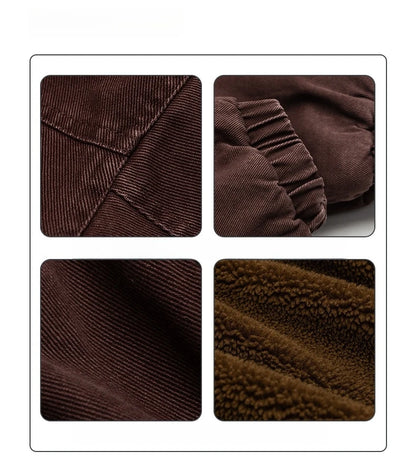 Men’s Vintage Polar Fleece Jacket Winter