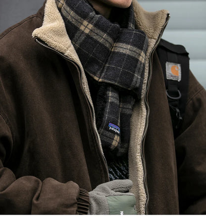 Men’s Vintage Polar Fleece Jacket Winter