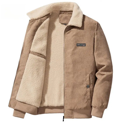Men’s Corduroy Fleece Lined Jacket Winter