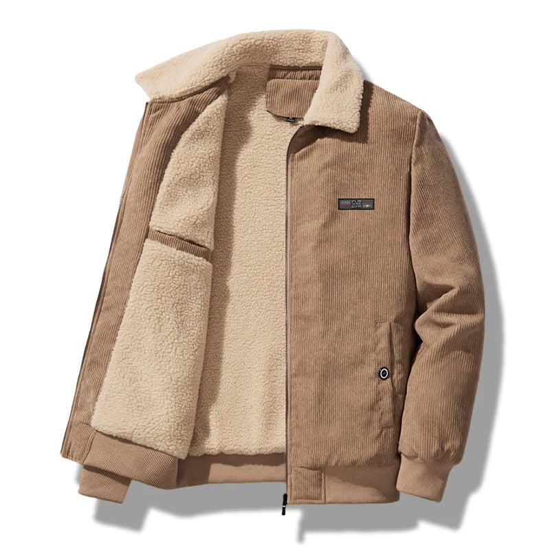Men’s Corduroy Fleece Lined Jacket Winter