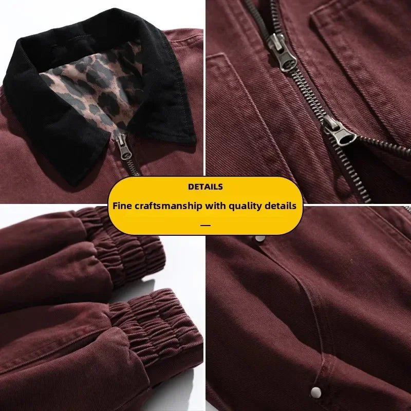 Men’s Vintage Denim Jacket Spring Autumn