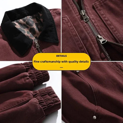 Men’s Vintage Denim Jacket Spring Autumn