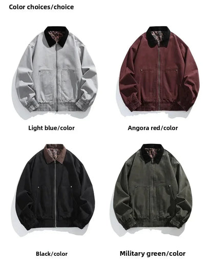 Men’s Vintage Denim Jacket Spring Autumn