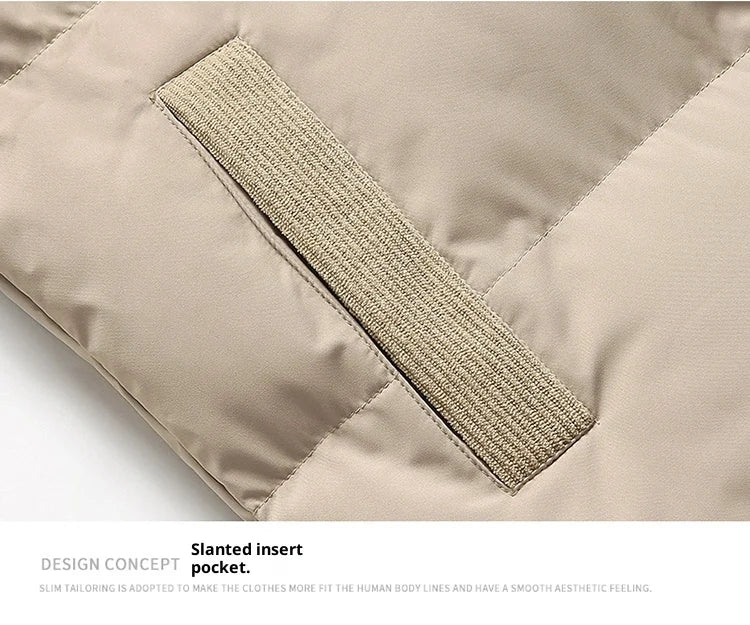 Men's Winter Thickened Warm Cotton Jacket - Casual Youth Fashion Coat