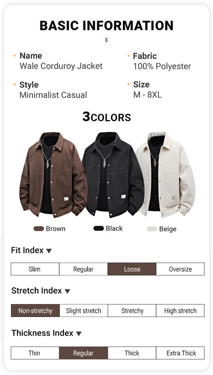 Men’s Retro Casual Work Jacket Winter