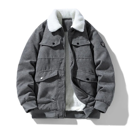 Men’s Corduroy Collar Jacket Winter