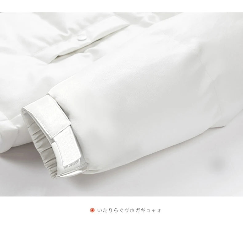 Short Parkas for Men Autumn Winter Down Cotton-Padded Thickened Stand Collar Puffer Jacket New Style Bread Jacket Casual Coat