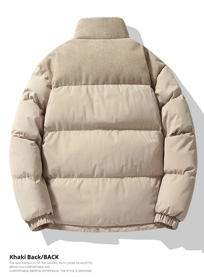 Men's Winter Thickened Warm Cotton Jacket - Casual Youth Fashion Coat