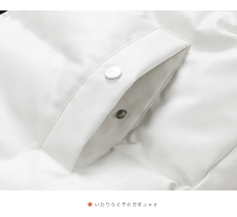 Short Parkas for Men Autumn Winter Down Cotton-Padded Thickened Stand Collar Puffer Jacket New Style Bread Jacket Casual Coat