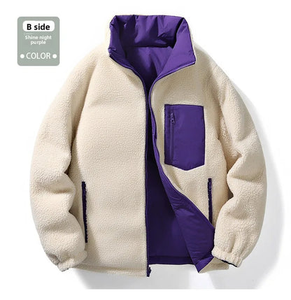 Unisex Lamb Fleece Cotton Jacket Winter