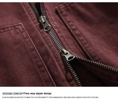 Men’s Vintage Denim Jacket Spring Autumn